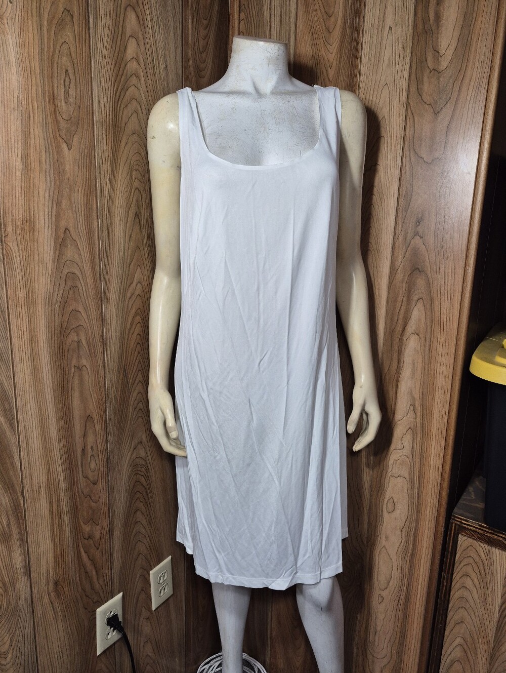 Akris Women's White Sleeveless Slip Dress Size 12